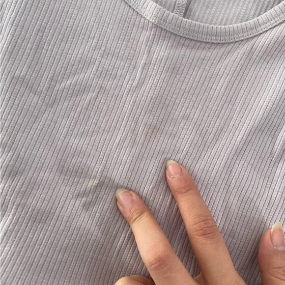 ๐ Garage Lavender Tie-Back Crop Top โ Womenโs Size Medium ๐ - Picture 9 of 10